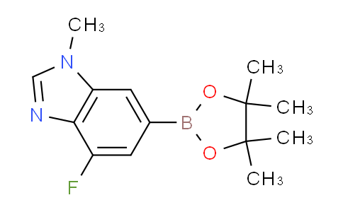 CAS No. 2260683-79-0, 4-fluoro-1-methyl-6-(4,4,5,5-tetramethyl-1,3,2-dioxaborolan-2-yl)benzimidazole