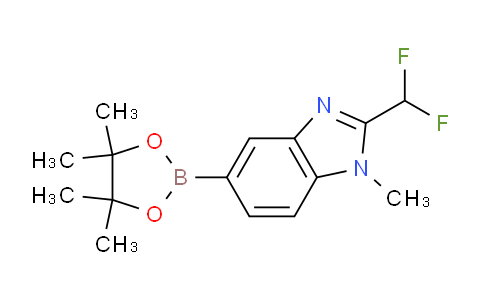 CAS No. 1451215-61-4, 2-(difluoromethyl)-1-methyl-5-(tetramethyl-1,3,2-dioxaborolan-2-yl)-1H-1,3-benzodiazole
