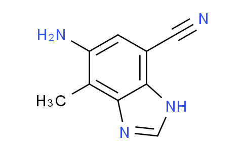 CAS No. 269083-20-7, 5-amino-4-methyl-1H-1,3-benzodiazole-7-carbonitrile
