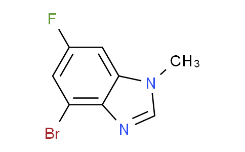 CAS No. 1401817-81-9, 4-bromo-6-fluoro-1-methyl-benzimidazole