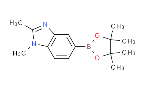 CAS No. 227306-27-6, 1,2-dimethyl-5-(tetramethyl-1,3,2-dioxaborolan-2-yl)-1H-1,3-benzodiazole