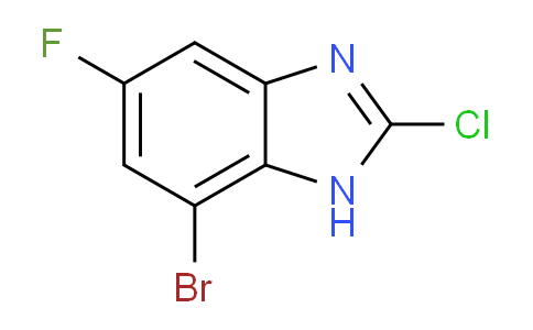 CAS No. 1239720-18-3, 7-bromo-2-chloro-5-fluoro-1H-benzimidazole