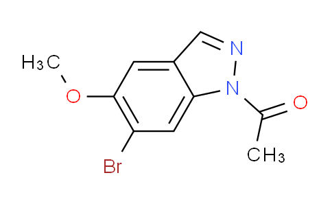 CAS No. 1820704-62-8, 1-(6-Bromo-5-methoxy-1H-indazol-1-yl)ethan-1-one