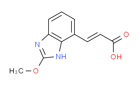 CAS No. 1807382-78-0, (E)-3-(2-Methoxy-1H-benzo[d]imidazol-7-yl)acrylic acid