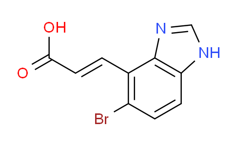 CAS No. 1807397-60-9, (E)-3-(5-Bromo-1H-benzo[d]imidazol-4-yl)acrylic acid