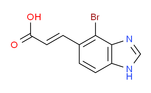 CAS No. 1807429-81-7, (E)-3-(4-Bromo-1H-benzo[d]imidazol-5-yl)acrylic acid