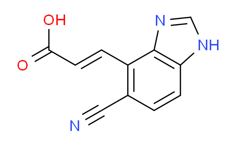 CAS No. 1807383-34-1, (E)-3-(5-Cyano-1H-benzo[d]imidazol-4-yl)acrylic acid