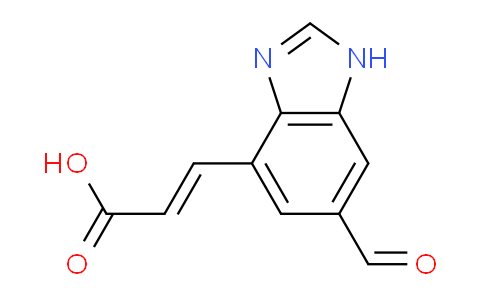 CAS No. 1807417-52-2, (E)-3-(6-Formyl-1H-benzo[d]imidazol-4-yl)acrylic acid