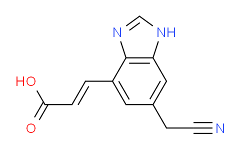 CAS No. 1807395-30-7, (E)-3-(6-Cyanomethyl-1H-benzo[d]imidazol-4-yl)acrylic acid