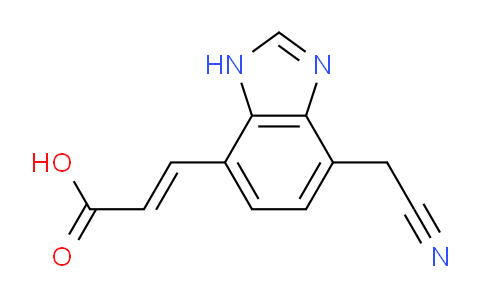 CAS No. 1807340-90-4, (E)-3-(4-Cyanomethyl-1H-benzo[d]imidazol-7-yl)acrylic acid