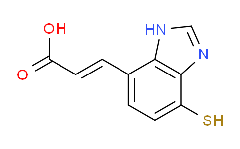 CAS No. 1807383-59-0, (E)-3-(4-Mercapto-1H-benzo[d]imidazol-7-yl)acrylic acid