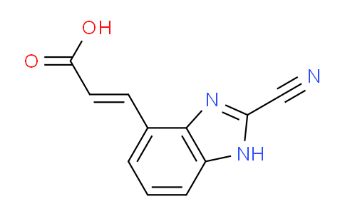 CAS No. 1807425-31-5, (E)-3-(2-Cyano-1H-benzo[d]imidazol-4-yl)acrylic acid