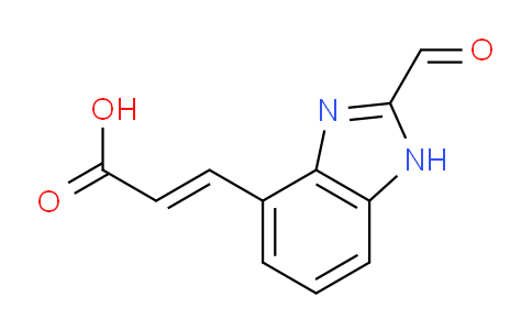 CAS No. 1807329-57-2, (E)-3-(2-Formyl-1H-benzo[d]imidazol-4-yl)acrylic acid