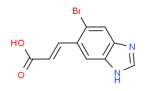 CAS No. 1807384-88-8, (E)-3-(5-Bromo-1H-benzo[d]imidazol-6-yl)acrylic acid