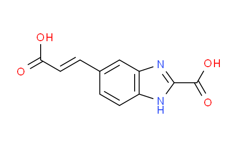 CAS No. 1807382-85-9, (E)-3-(2-Carboxy-1H-benzo[d]imidazol-5-yl)acrylic acid