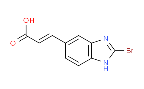 CAS No. 1807397-29-0, (E)-3-(2-Bromo-1H-benzo[d]imidazol-5-yl)acrylic acid