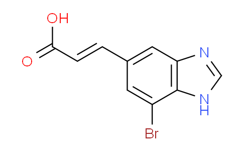CAS No. 1807384-90-2, (E)-3-(7-Bromo-1H-benzo[d]imidazol-5-yl)acrylic acid