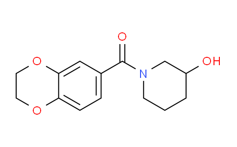 CAS No. 1153231-92-5, (2,3-Dihydrobenzo[b][1,4]dioxin-6-yl)(3-hydroxypiperidin-1-yl)methanone