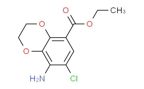 CAS No. 191024-17-6, ethyl 8-amino-7-chloro-2,3-dihydrobenzo[b][1,4]dioxine-5-carboxylate