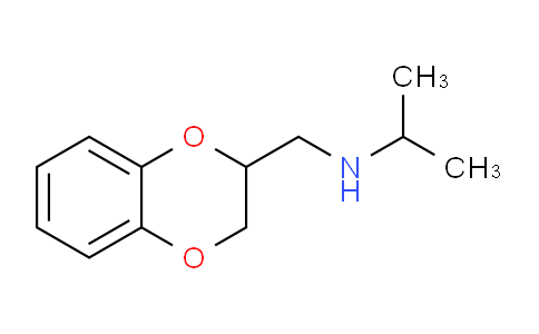 CAS No. 21398-64-1, N-((2,3-dihydrobenzo[b][1,4]dioxin-2-yl)methyl)propan-2-amine