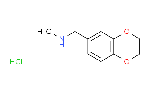 CAS No. 852227-85-1, 1-(2,3-dihydrobenzo[b][1,4]dioxin-6-yl)-N-methylmethanamine hydrochloride