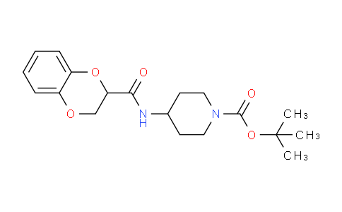 CAS No. 1241231-81-1, tert-Butyl 4-(2,3-dihydrobenzo[b][1,4]dioxine-2-carboxamido)piperidine-1-carboxylate