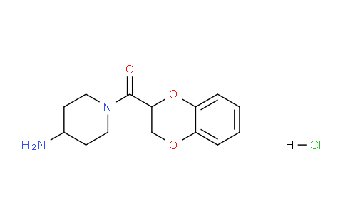 CAS No. 1281025-81-7, (4-Aminopiperidin-1-yl)(2,3-dihydrobenzo[b][1,4]dioxin-2-yl)methanone hydrochloride