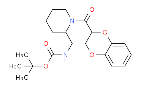 CAS No. 1353948-19-2, tert-Butyl ((1-(2,3-dihydrobenzo[b][1,4]dioxine-2-carbonyl)piperidin-2-yl)methyl)carbamate
