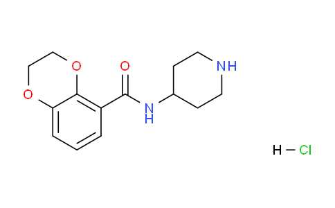 CAS No. 1353980-67-2, N-(Piperidin-4-yl)-2,3-dihydrobenzo[b][1,4]dioxine-5-carboxamide hydrochloride