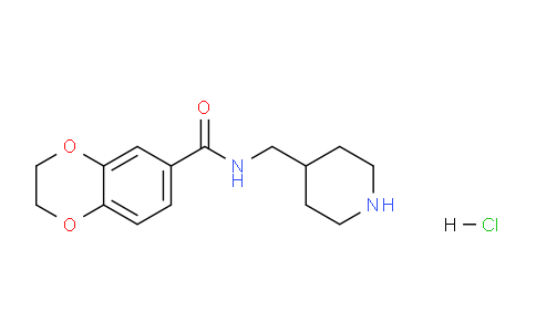 CAS No. 1353947-91-7, N-(Piperidin-4-ylmethyl)-2,3-dihydrobenzo[b][1,4]dioxine-6-carboxamide hydrochloride