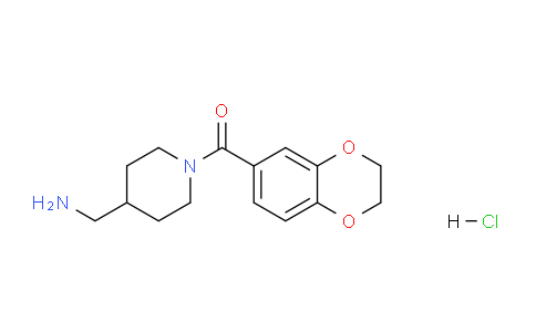 CAS No. 1353980-89-8, (4-(Aminomethyl)piperidin-1-yl)(2,3-dihydrobenzo[b][1,4]dioxin-6-yl)methanone hydrochloride