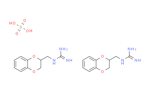 CAS No. 5714-04-5, 1-((2,3-Dihydrobenzo[b][1,4]dioxin-2-yl)methyl)guanidine sulfate(2:1)