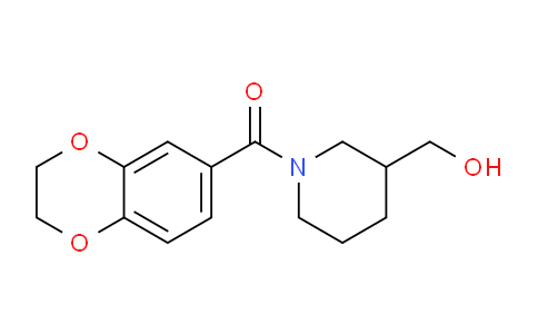 CAS No. 1156315-68-2, (2,3-Dihydrobenzo[b][1,4]dioxin-6-yl)(3-(hydroxymethyl)piperidin-1-yl)methanone