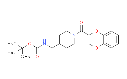 CAS No. 1252450-11-5, tert-butyl ((1-(2,3-dihydrobenzo[b][1,4]dioxine-2-carbonyl)piperidin-4-yl)methyl)carbamate
