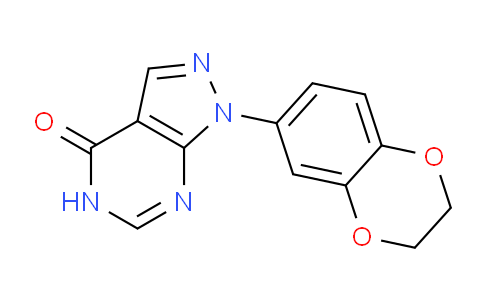 CAS No. 1082366-76-4, 1-(2,3-Dihydrobenzo[b][1,4]dioxin-6-yl)-1H-pyrazolo[3,4-d]pyrimidin-4(5H)-one