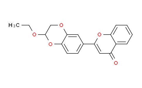 CAS No. 139006-81-8, 2-(2-Ethoxy-2,3-dihydrobenzo[b][1,4]dioxin-6-yl)-4H-chromen-4-one