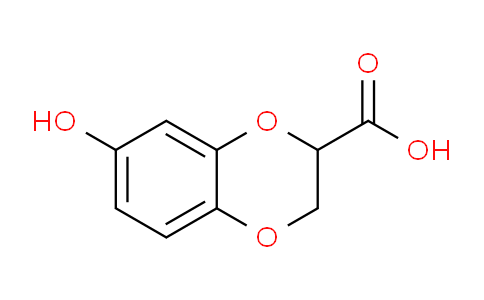CAS No. 160657-99-8, 7-Hydroxy-2,3-dihydrobenzo[b][1,4]dioxine-2-carboxylic acid