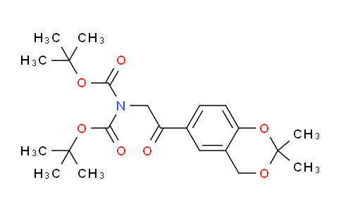 CAS No. 452339-70-7, tert-butyl N-[2-(2,2-dimethyl-4H-1,3-benzodioxin-6-yl)-2-oxoethyl]-N-[(2-methylpropan-2-yl)oxycarbonyl]carbamate