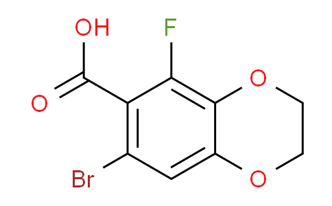 CAS No. 1897282-84-6, 7-bromo-5-fluoro-2,3-dihydro-1,4-benzodioxine-6-carboxylic acid