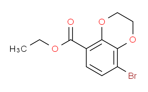 CAS No. 1312609-84-9, ethyl 5-bromo-2,3-dihydro-1,4-benzodioxine-8-carboxylate