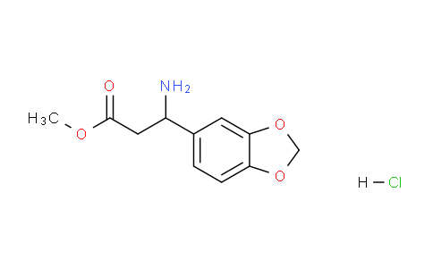 CAS No. 1177093-05-8, Methyl 3-amino-3-(1,3-benzodioxol-5-yl)propanoatehydrochloride