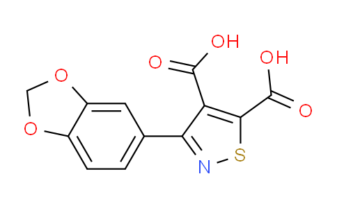 CAS No. 67048-70-8, 3-(benzo[d][1,3]dioxol-5-yl)isothiazole-4,5-dicarboxylic acid