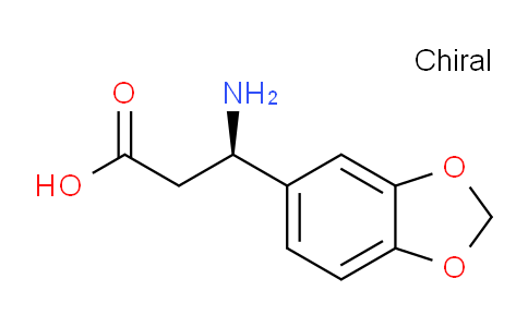 CAS No. 723284-85-3, (R)-3-Amino-3-(benzo[d][1,3]dioxol-5-yl)propanoic acid