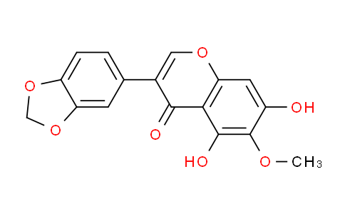 CAS No. 83162-85-0, 3-(Benzo[d][1,3]dioxol-5-yl)-5,7-dihydroxy-6-methoxy-4H-chromen-4-one
