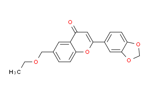 CAS No. 649747-84-2, 2-(Benzo[d][1,3]dioxol-5-yl)-6-(ethoxymethyl)-4H-chromen-4-one