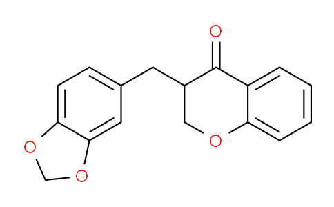 CAS No. 94141-38-5, 3-(Benzo[d][1,3]dioxol-5-ylmethyl)chroman-4-one