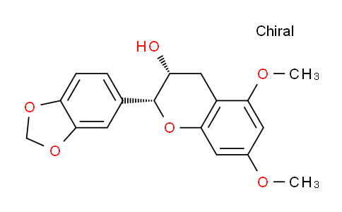 CAS No. 162602-04-2, (2R,3R)-2-(Benzo[d][1,3]dioxol-5-yl)-5,7-dimethoxychroman-3-ol