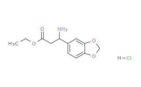 CAS No. 149498-94-2, 3-Amino-3-benzo[1,3]dioxol-5-yl-propionic acidethyl ester hydrochloride