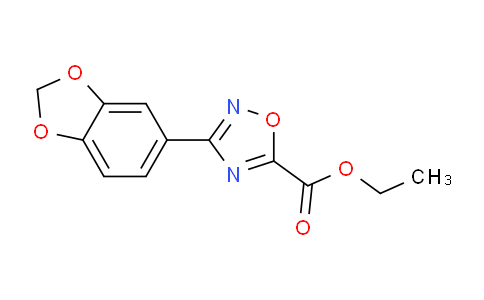 CAS No. 884982-97-2, Ethyl 3-(1,3-benzodioxol-5-yl)-1,2,4-oxadiazole-5-carboxylate