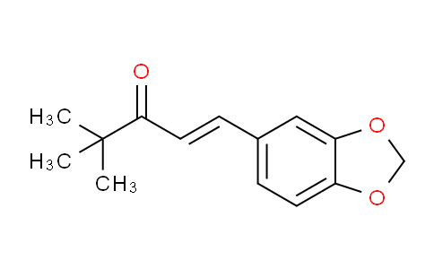 CAS No. 2419-68-3, 1-(Benzo[d][1,3]dioxol-5-yl)-4,4-dimethylpent-1-en-3-one